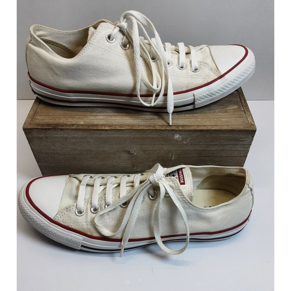 Size 9 - Converse  All Star Low Optic White